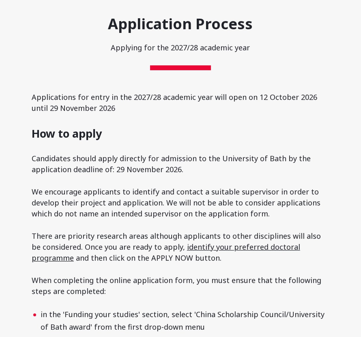 巴斯大学 CSC 联合奖学金页